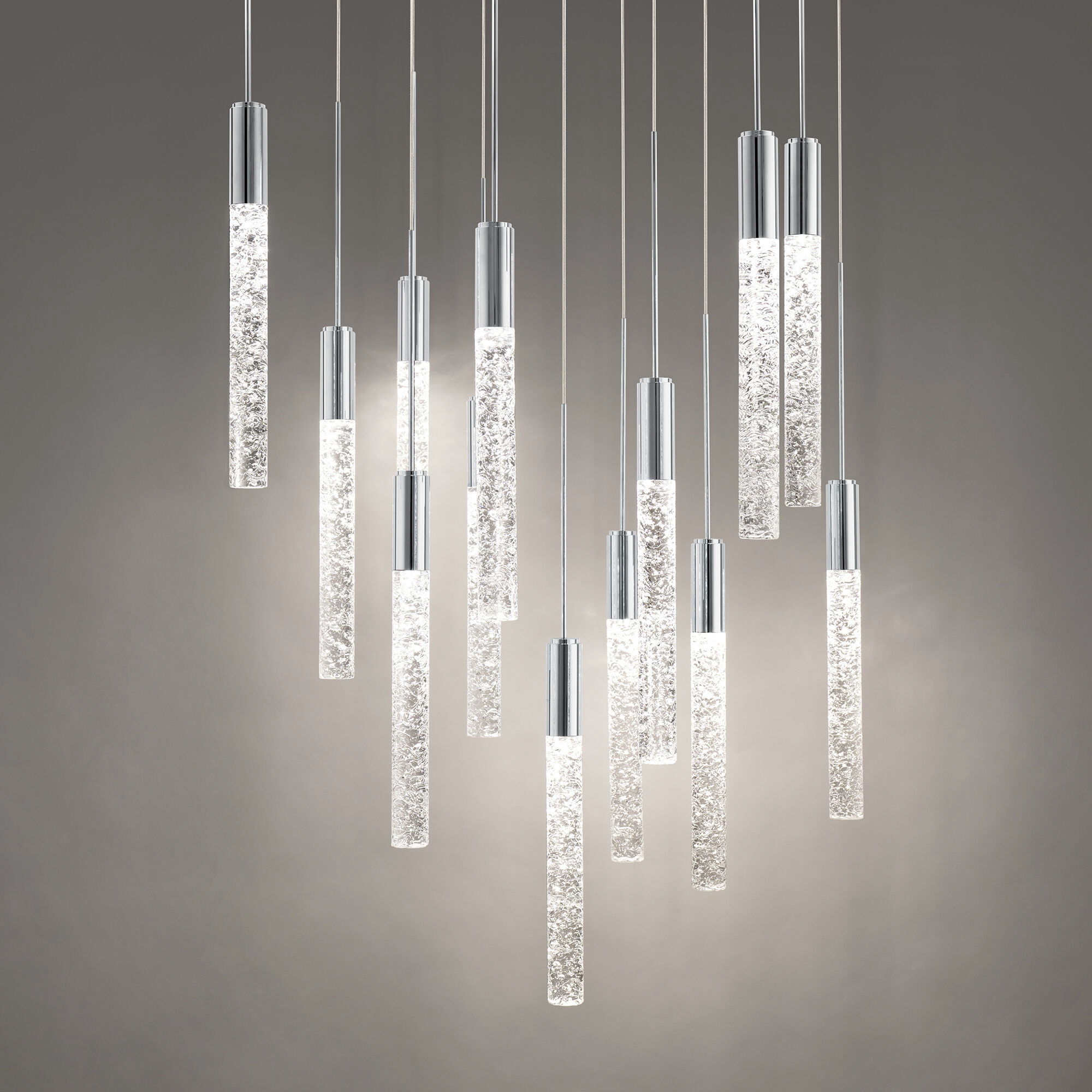 Magic 13 Light 20 inch Polished Nickel Multi-Light Pendant Ceiling Light