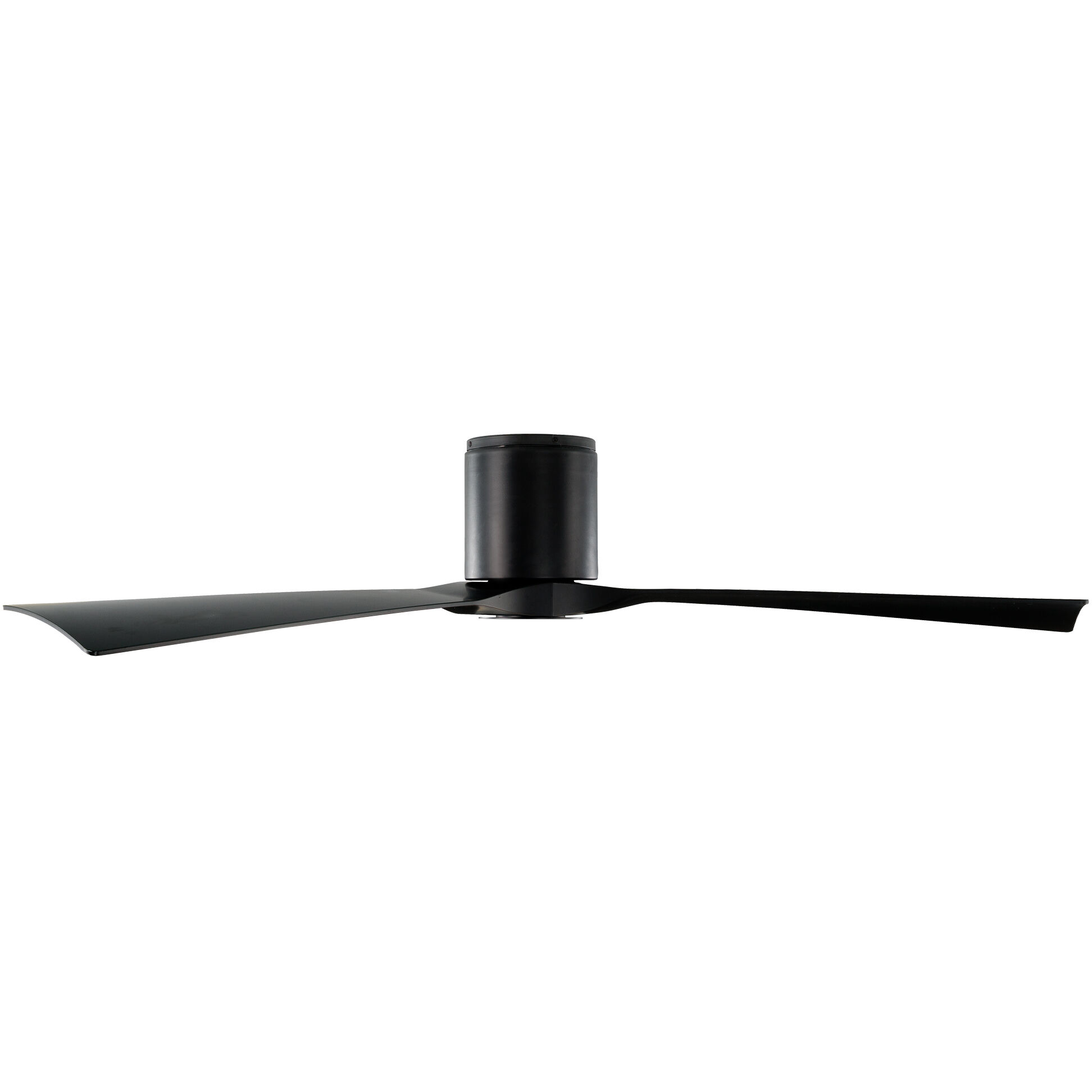 Aviator 54 inch Matte Black Flush Mount Ceiling Fan