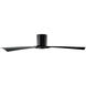 Aviator 54 inch Matte Black Flush Mount Ceiling Fan