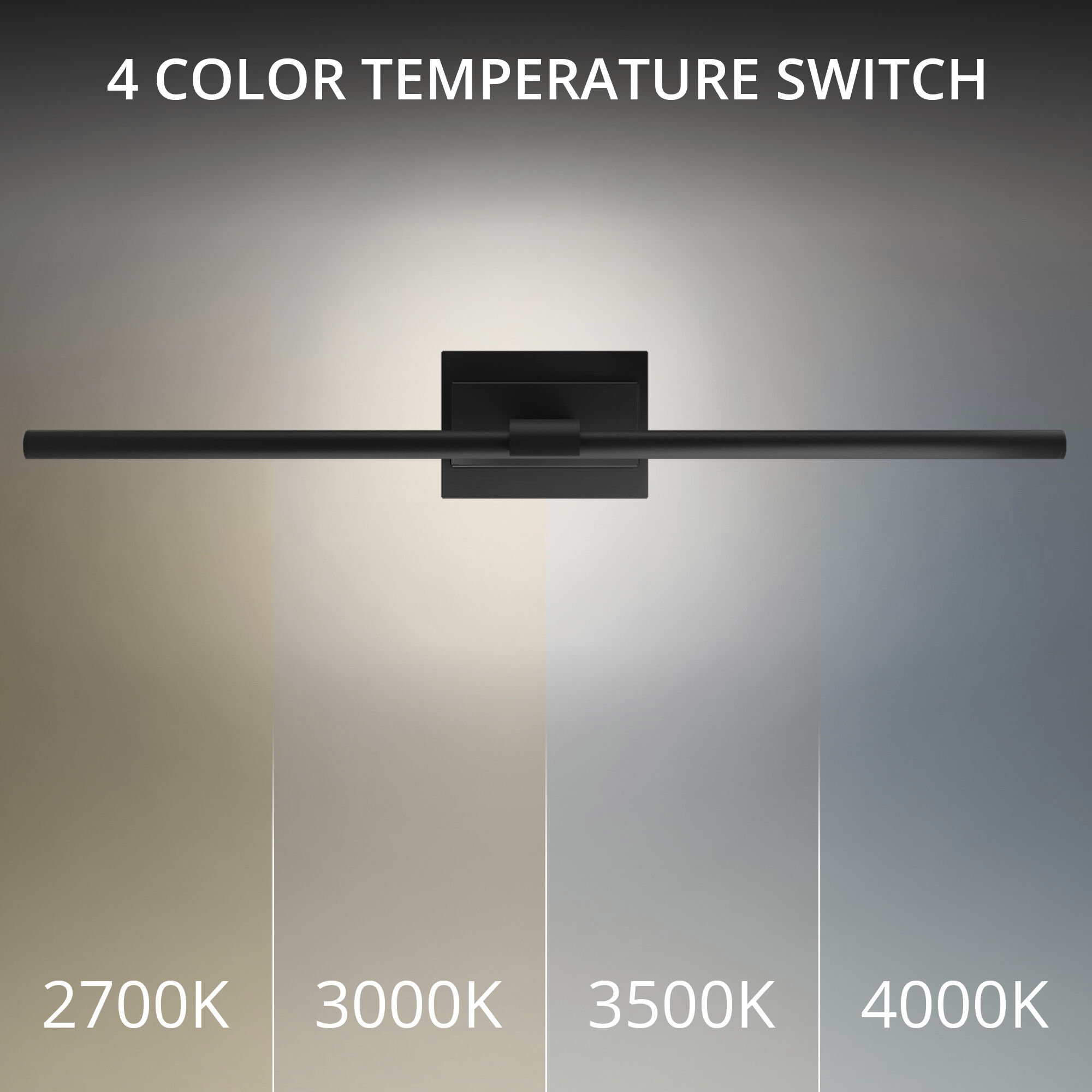 Inlet Indoor Wall Lighting in 3500K, Black