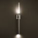 Magic LED 3 inch Polished Nickel ADA Wall Sconce Wall Light in 32in.