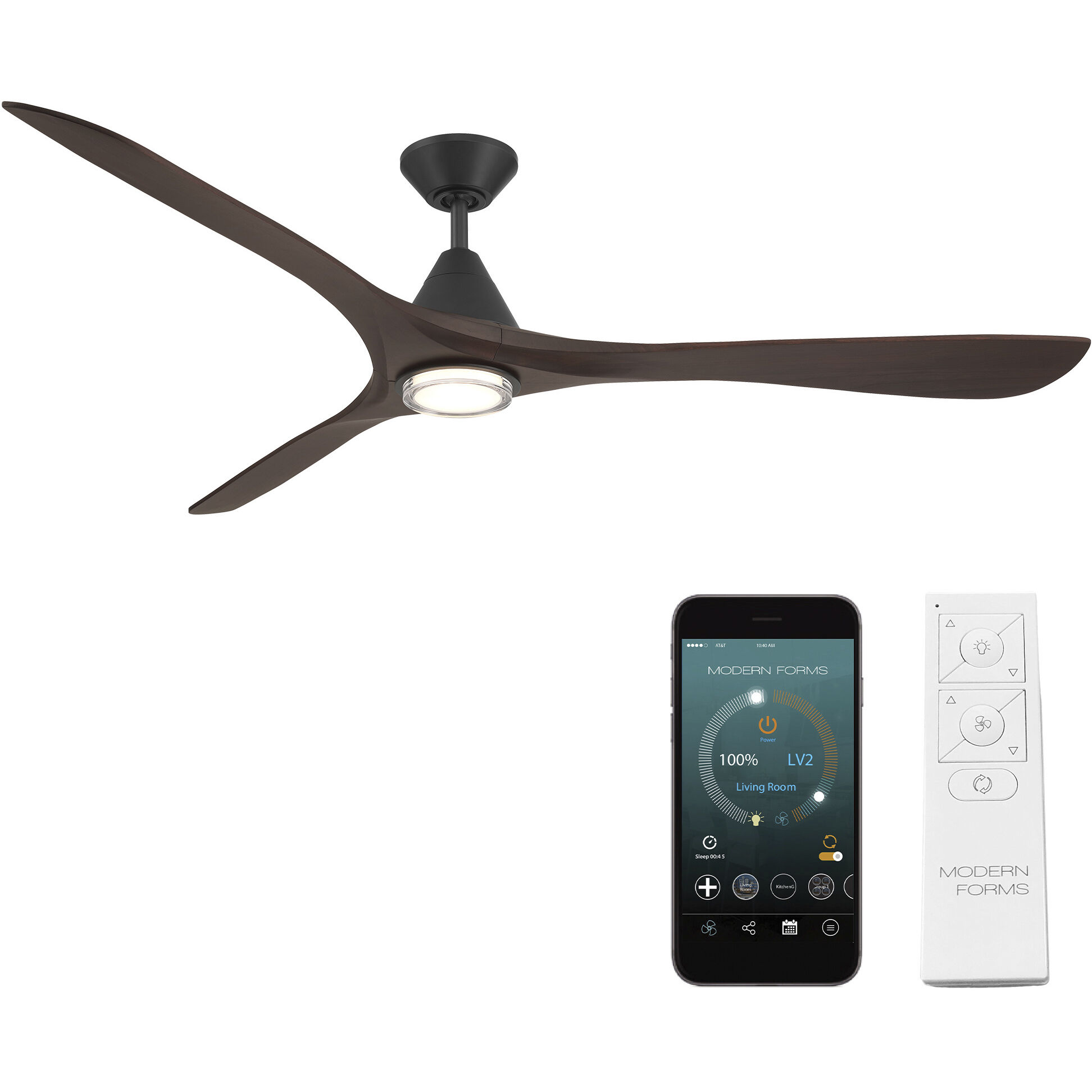 Carve 72 inch Matte Black and Dark Walnut with Dark Walnut Blades Downrod Ceiling Fan in Matte Black Dark Walnut