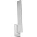 Mako LED 22 inch Brushed Aluminum Outdoor Wall Light in 3000K