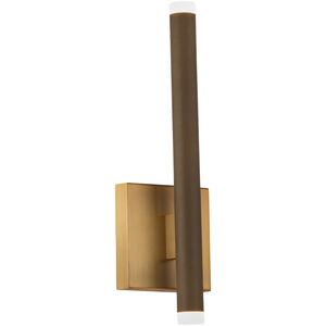 Burning Man LED 3 inch Aged Brass ADA Wall Sconce Wall Light