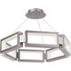 Mies 6 Light 24 inch Brushed Nickel Chandelier Ceiling Light