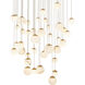 Pisces 41 Light 36 inch Aged Brass Pendant Ceiling Light