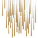 Cascade 41 Light 36 inch Aged Brass Multi-Light Pendant Ceiling Light
