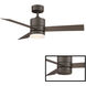 Axis 44 inch Bronze Downrod Ceiling Fan in 2700K
