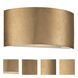 Vermeil LED 3 inch Gold Leaf ADA Wall Sconce Wall Light in 11in.