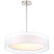 Metropolis LED 24 inch Brushed Nickel Pendant Ceiling Light in 24in.