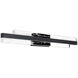 Tandem 2 Light 27 inch Black Bath Vanity & Wall Light in 27in.