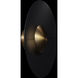 Brody 1 Light 22 inch Black with Aged Brass Semi-Flush Mount Ceiling Light