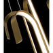 Seahorse LED 29.13 inch Aged Brass Pendant Ceiling Light