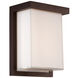 Ledge LED 8 inch Bronze Outdoor Wall Light in 3000K, 8in.