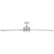 Wynd XL 72 inch Stainless Steel Downrod Ceiling Fan in 3500K