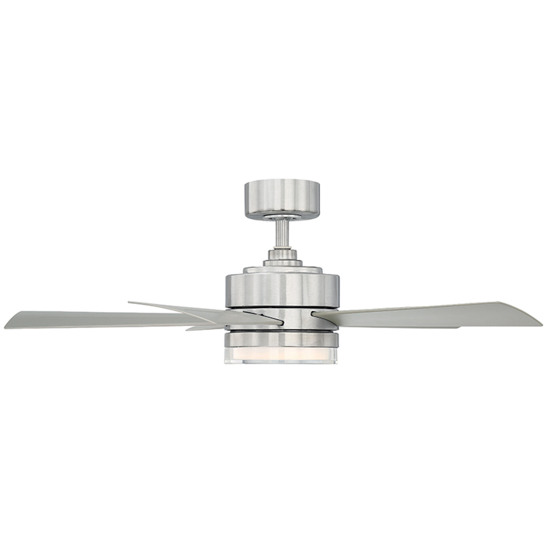 Wynd 42 inch Stainless Steel Downrod Ceiling Fan in 3500K