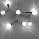 Catalyst LED 28 inch Polished Nickel Chandelier Ceiling Light in 28in.