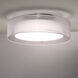 Metropolis LED 24 inch Brushed Nickel Semi Flush Mount Ceiling Light in 24in.