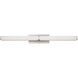 Vogue LED 39 inch Brushed Nickel Bath Vanity & Wall Light in 3000K, 39in.