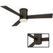 Axis 52 inch Bronze Flush Mount Ceiling Fan in 3500K