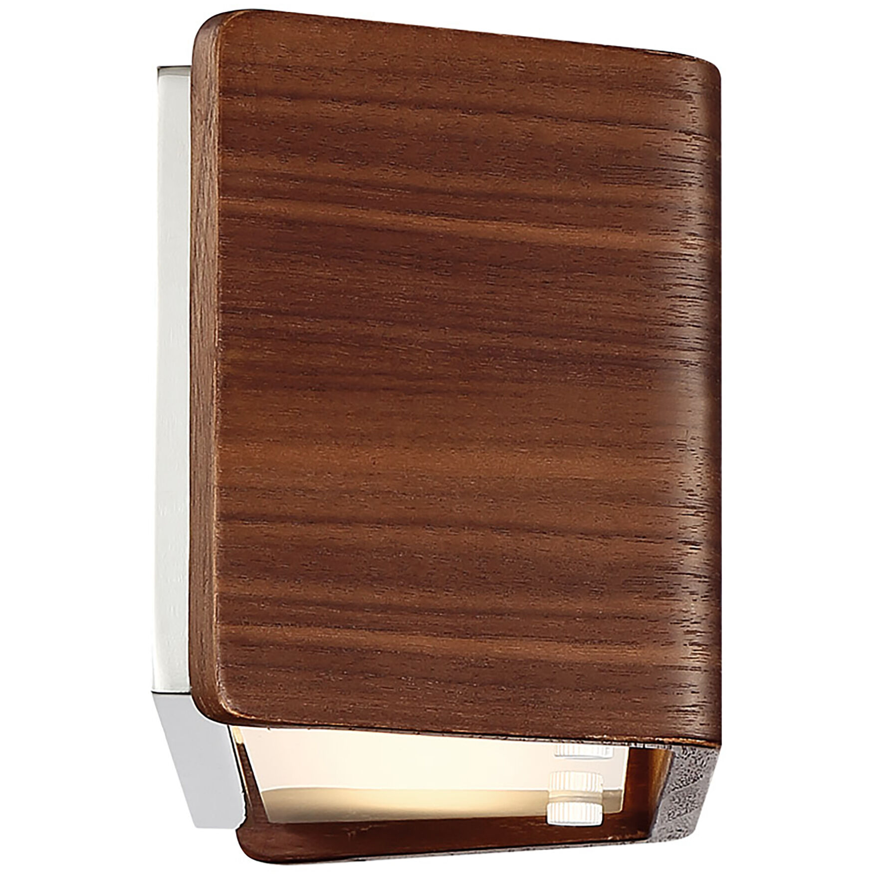 Asgard Wall Sconce Wall Light in Dark Walnut, Does not have EM Backup Battery