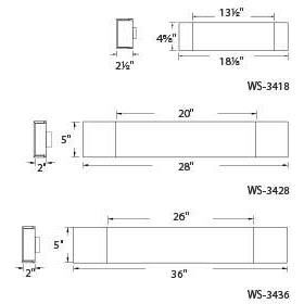 Cloud LED 18.1 inch Chrome Bath Vanity & Wall Light in 18in.