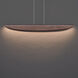 Kiefer LED 48 inch Black and Dark Walnut Linear Pendant Ceiling Light