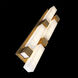 Voxxel LED 3.25 inch Aged Brass ADA Wall Sconce Wall Light