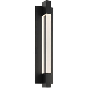 Heliograph 1 Light 24.4 inch Black Outdoor Wall Light in 3500K