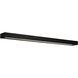 Open Bar LED 37 inch Black Bath Vanity & Wall Light in 3000K, 37in.