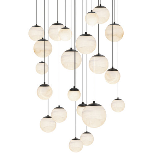 Pisces 21 Light 26 inch Black Pendant Ceiling Light
