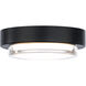 Kind LED 8 inch Black Flush Mount Ceiling Light in 3500K