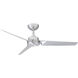 Roboto 52 inch Brushed Aluminum Downrod Ceiling Fan, Smart Ceiling Fan