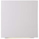 Slide LED 4 inch White ADA Wall Sconce Wall Light in 2700K