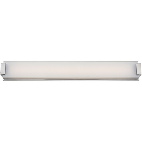 Polar LED 40 inch Brushed Nickel Bath Vanity & Wall Light in 40in.