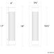 Chyzel LED 18 inch Black Outdoor Wall Lighting in 2700K