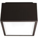 Bloc LED 6 inch Bronze Flush Mount Ceiling Light in 3000K