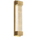 Tower LED 2 inch Aged Brass ADA Wall Sconce Wall Light in 14in.