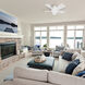 Vox 38 inch Matte White Flush Mount Ceiling Fan in 3000K, Flush Mounted, Smart Ceiling Fan