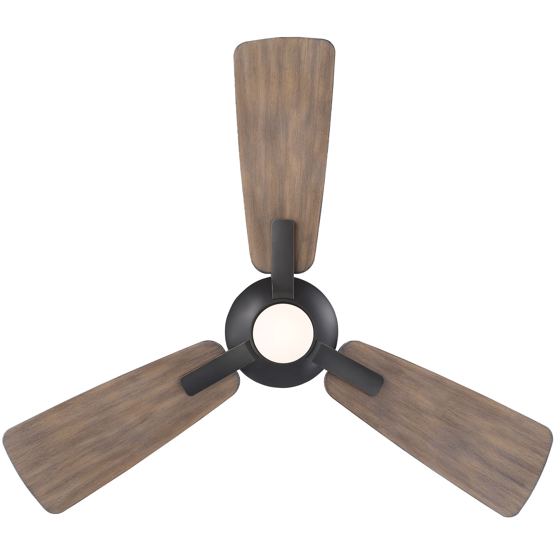 Mykonos 3 52 inch Oil Rubbed Bronze and Barn Wood with Barn Wood Blades Downrod Ceiling Fan in 2700K, Oil Rubbed Bronze Barn Wood
