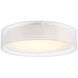 Metropolis LED 30 inch Brushed Nickel Semi Flush Mount Ceiling Light in 30in.