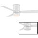 Axis 44 inch Matte White Flush Mount Ceiling Fan in 3000K