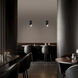 Elixir LED 6.8 inch Polished Black Nickel and Black Wall Sconce Wall Light in 2700K