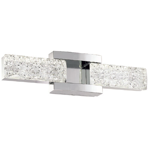 Sofia LED 19 inch Polished Nickel Bath Vanity & Wall Light in 19in.