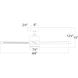 Axis 44 inch Bronze Downrod Ceiling Fan in 2700K