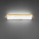 Lena LED 28 inch Aged Brass Bath Vanity & Wall Light