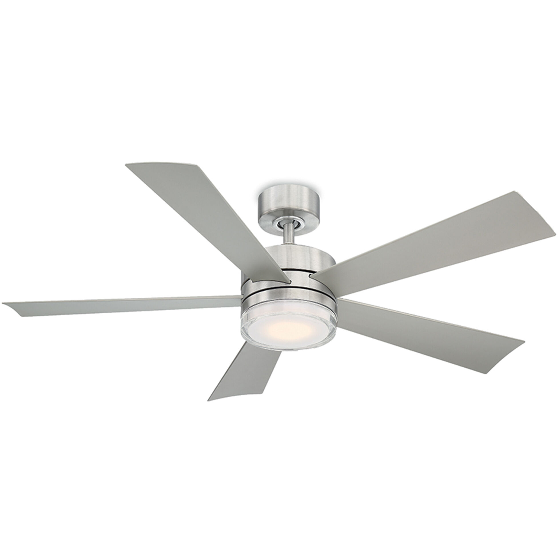 Wynd 52 inch Stainless Steel Downrod Ceiling Fan in 2700K