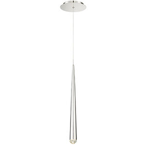 Modern Forms Cascade LED 2 inch Polished Nickel Pendant Ceiling Light in 1, Round, 19in. PD-41719-PN - Open Box