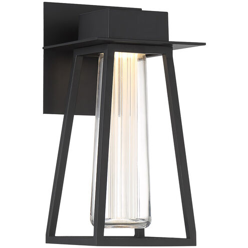 Avant Garde LED 12 inch Black Outdoor Wall Light in 12in.