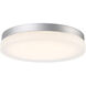 Circa LED 14 inch Titanium Flush Mount Ceiling Light in 3500K, 15in.